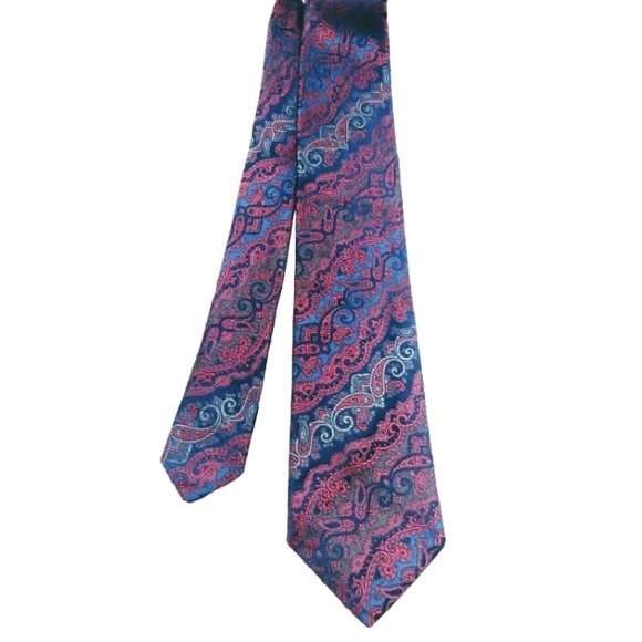 Authentic Christian Dior Silk Monsieur Paisley Tie - Picture 1 of 9